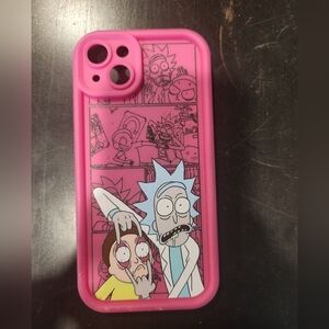Pink Cartoon Character iPhone 15+ Case
